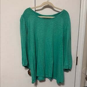 Crown & Ivy Aqua Women's Blouse